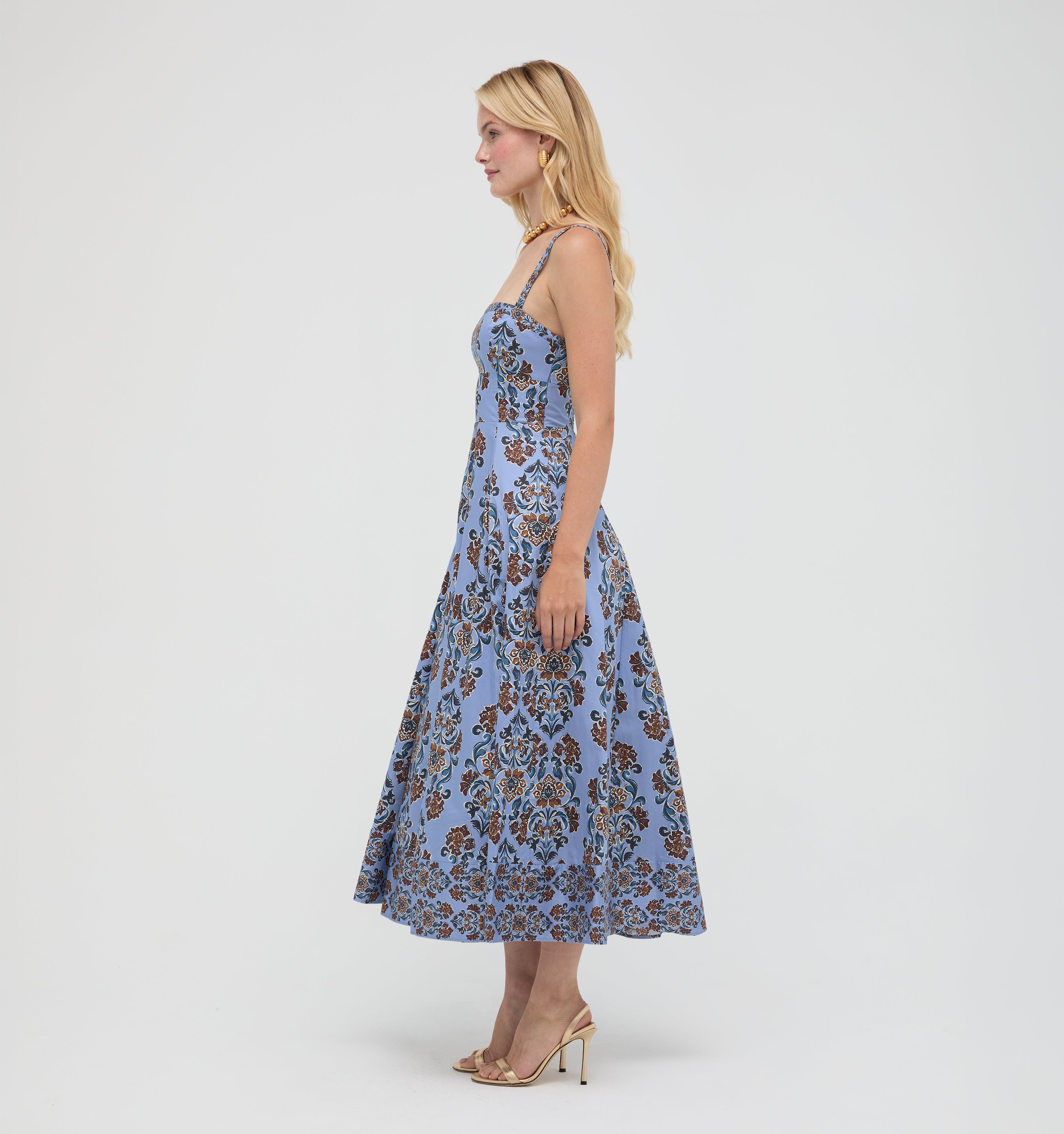 The Margot Dress - Stowell Medallion Iris