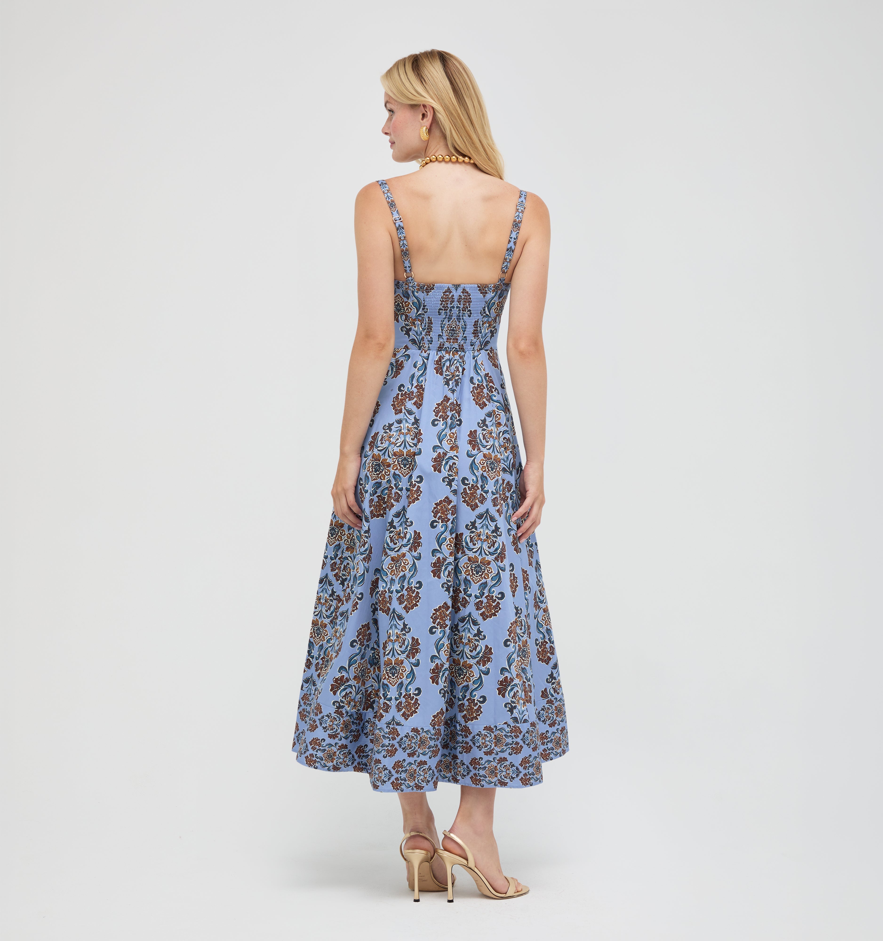 The Margot Dress - Stowell Medallion Iris