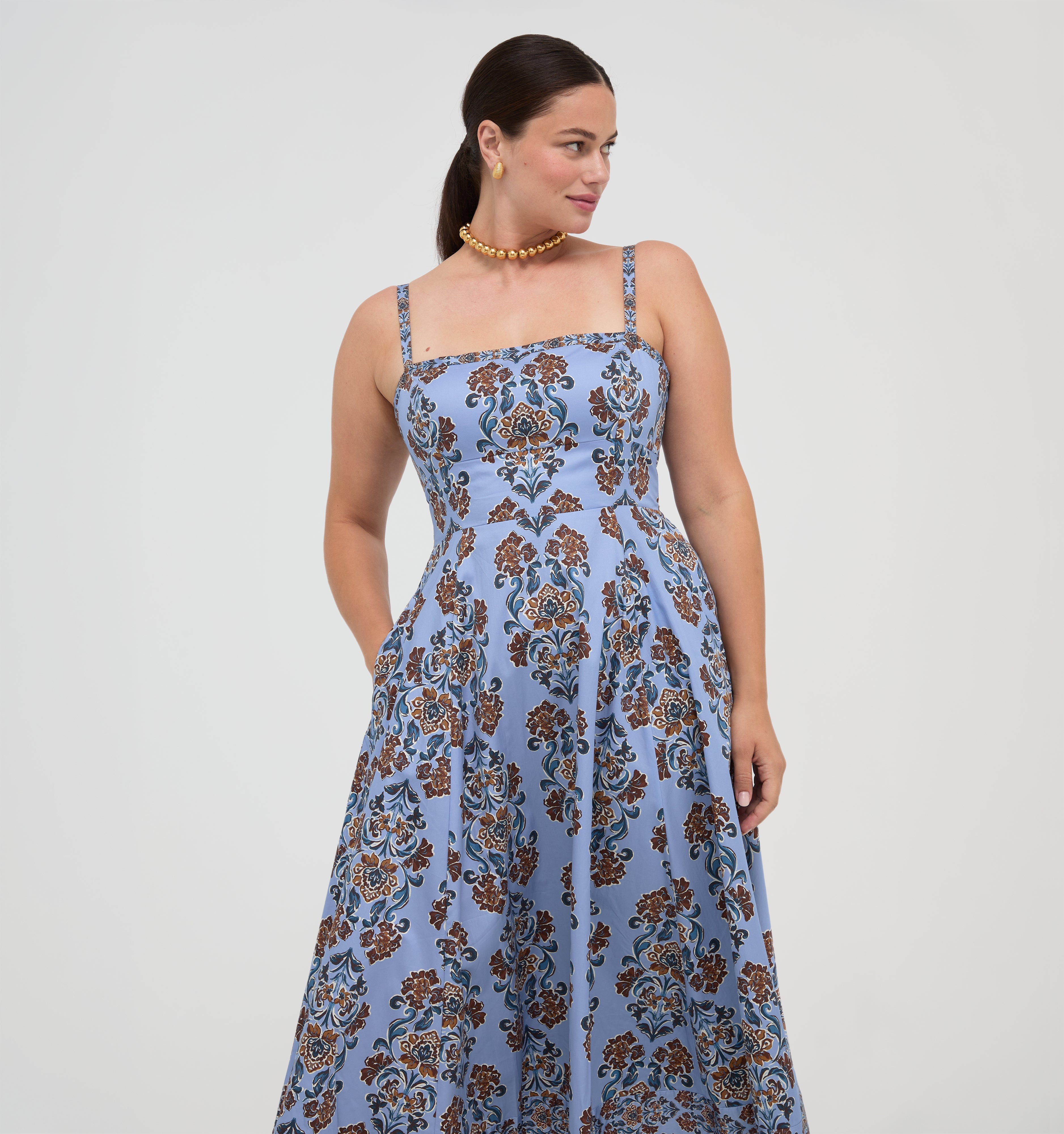 The Margot Dress - Stowell Medallion Iris