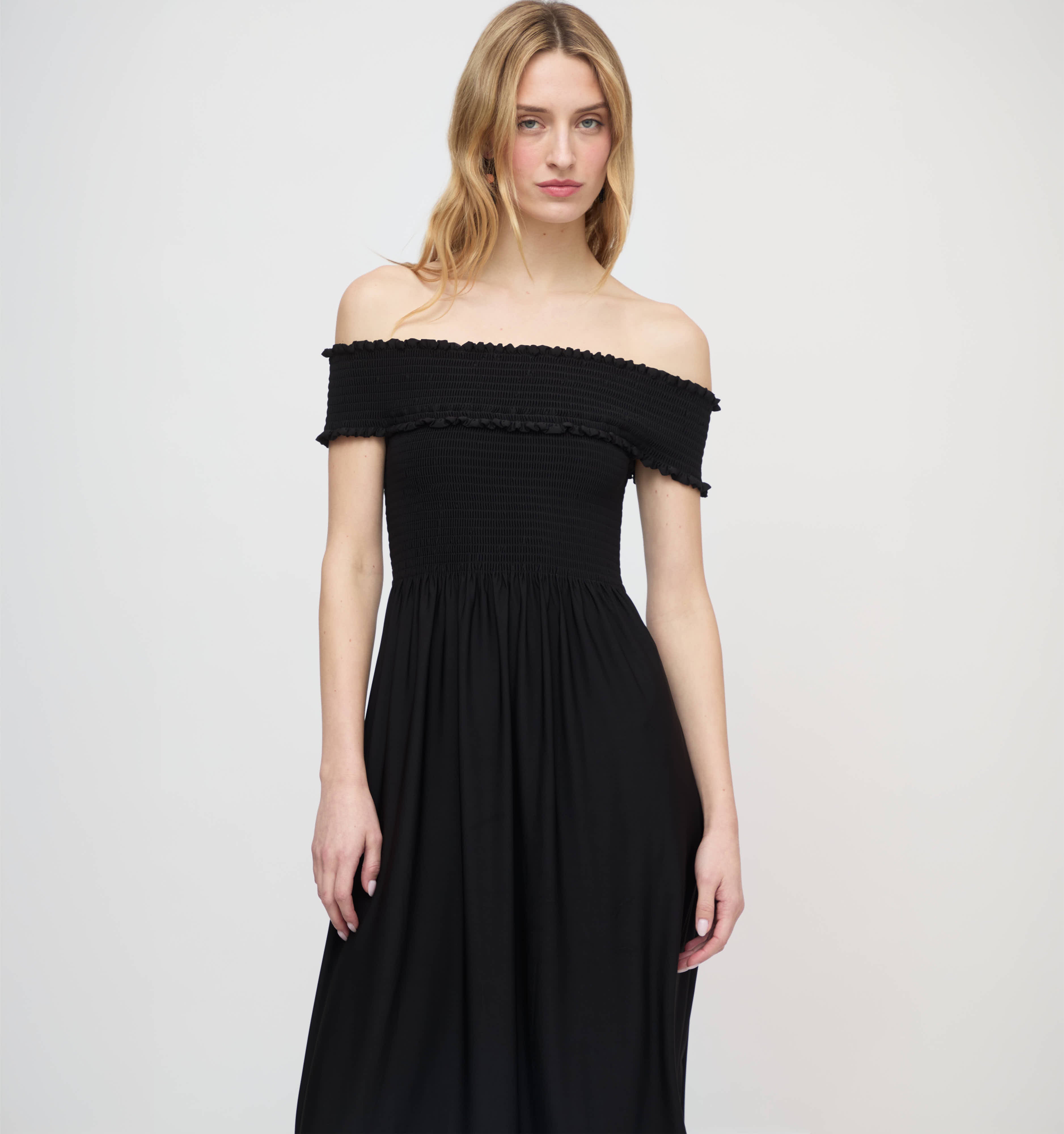 The Marguerite Nap Dress - Black