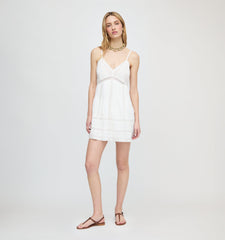 The Marin Mini Dress - White Voile