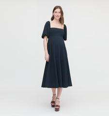 The Maternity Matilda Dress - Black Crepe