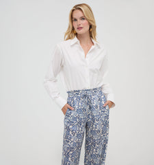 The Maxime Pant - Chedworth Paisley Blue