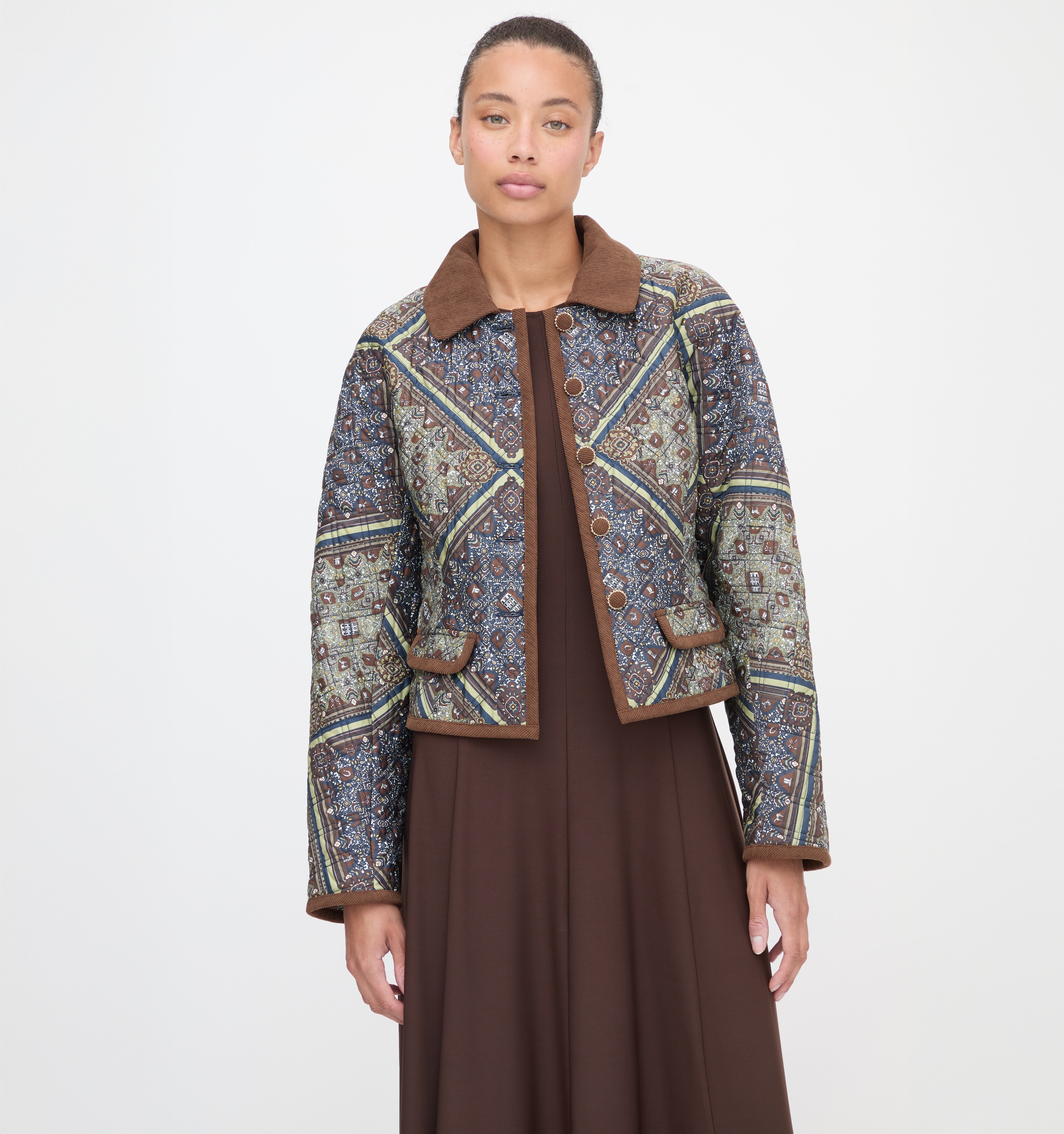 The Dax Jacket - Olive Equestrian Scarf