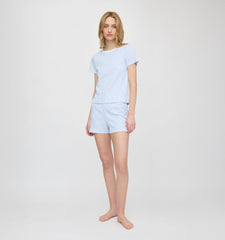 The Nina Pajama Set - Blue/White Stripe