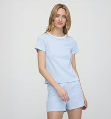 The Nina Pajama Set - Blue/White Stripe