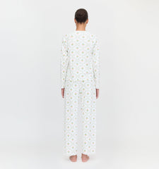 The Olivia Pajama Set - Pastel Trellis