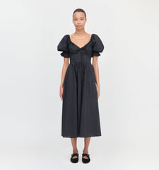 The Ophelia Dress - Black Cotton Voile