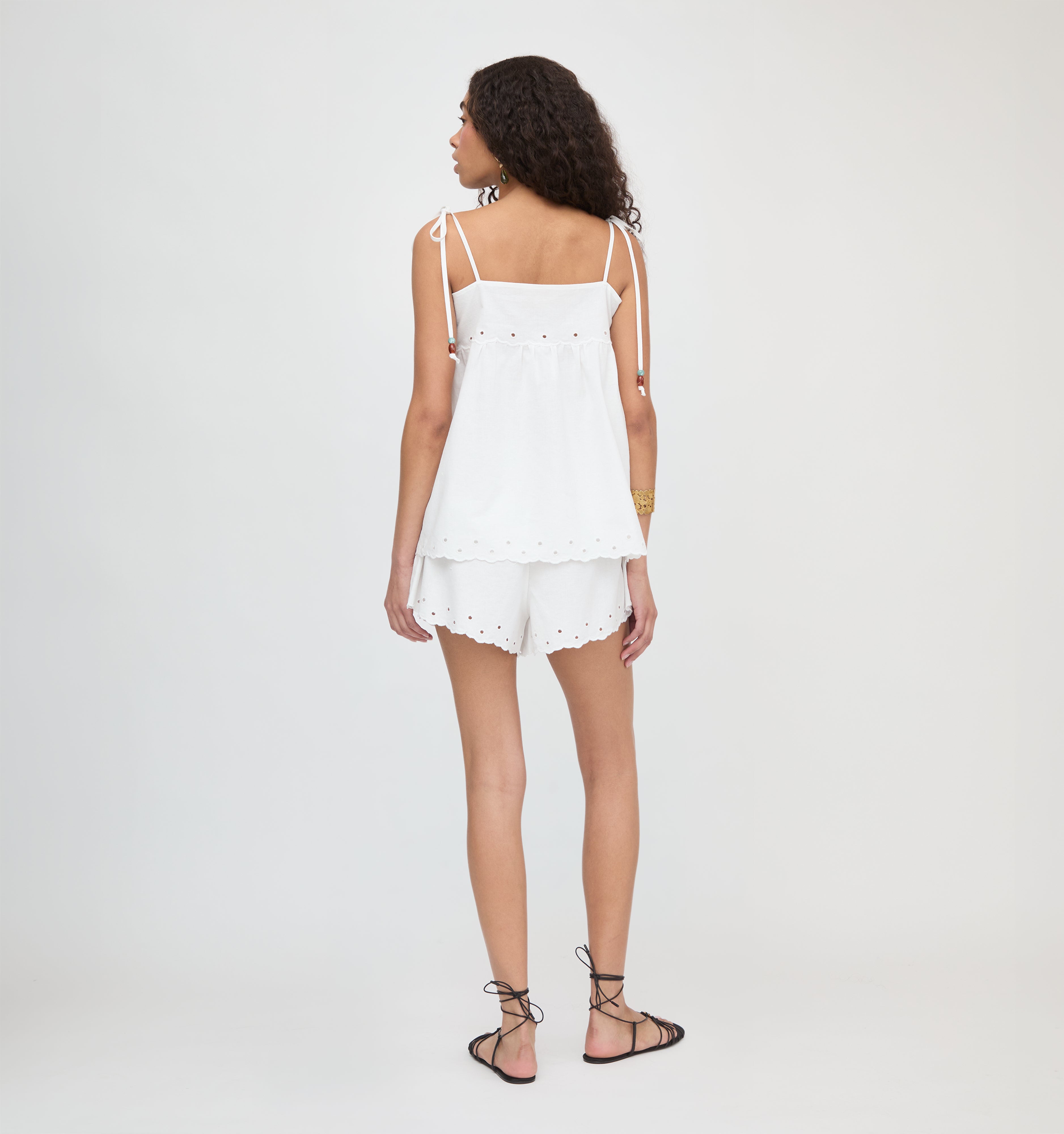 The Jessie Short - White Linen