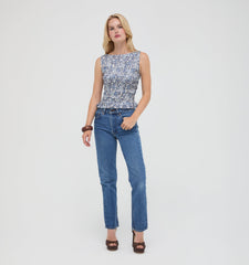 The Phoebe Nap Top - Chedworth Paisley Blue