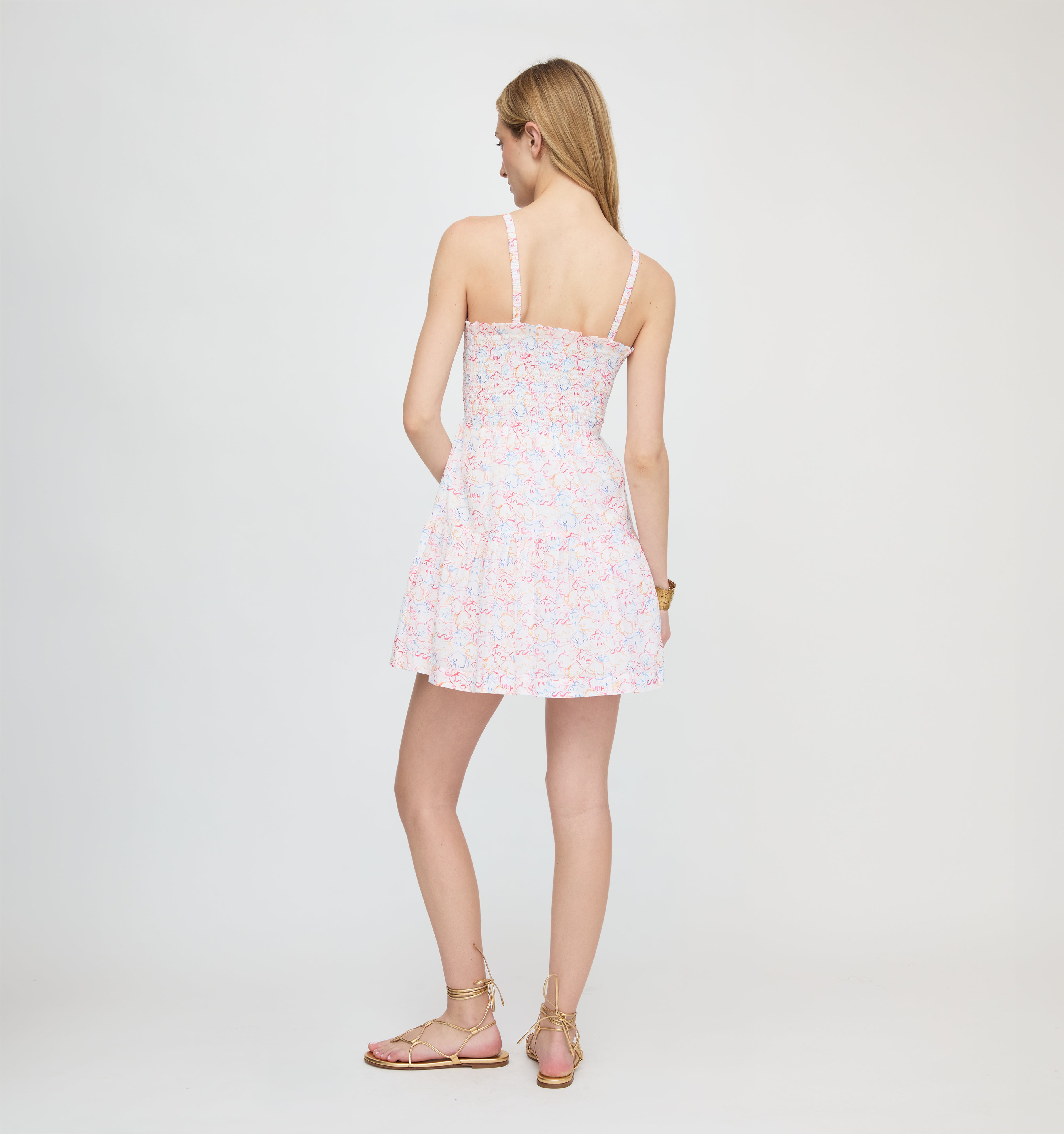 The Rebecca Mini Nap Dress - Camo Fish