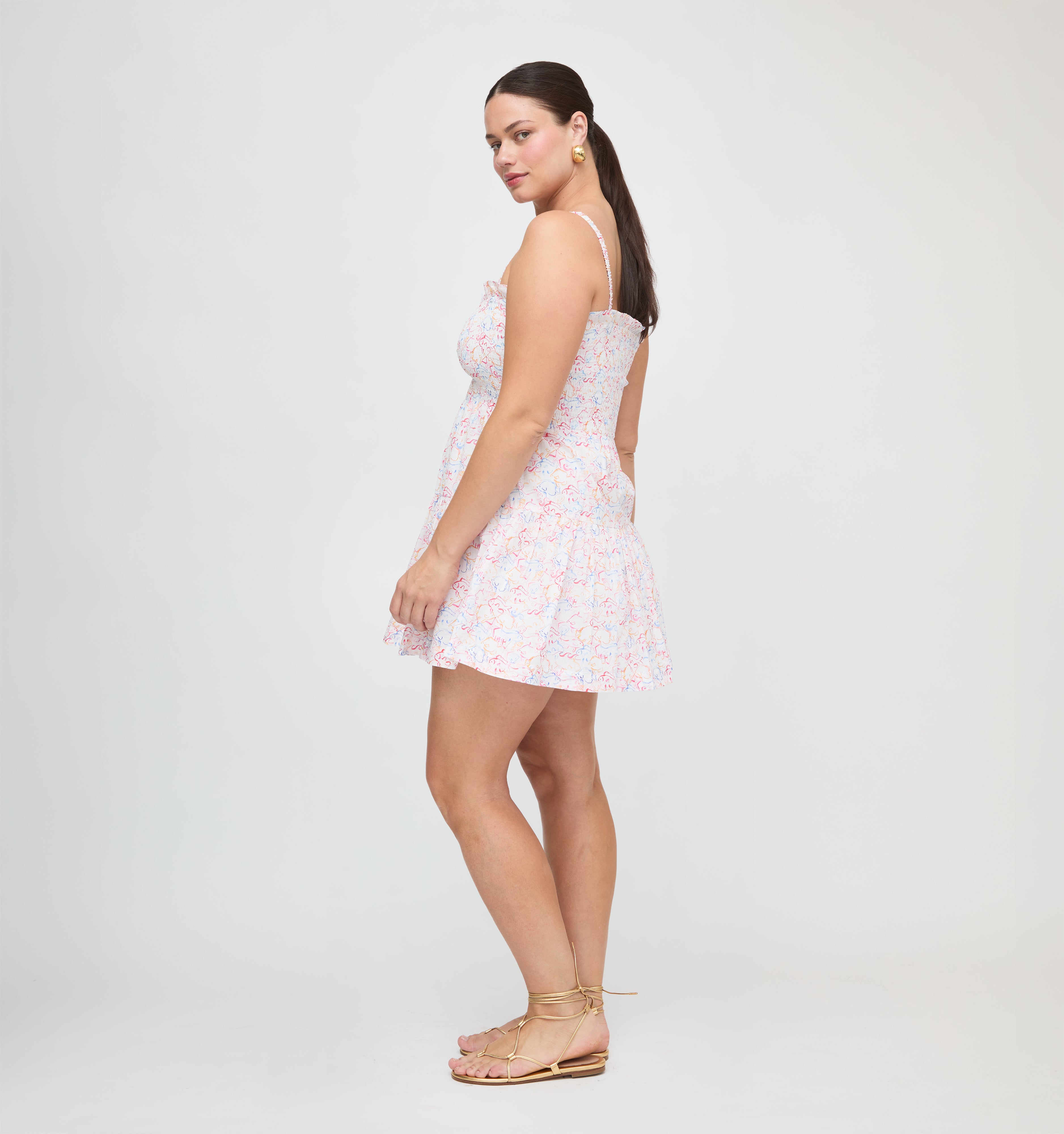 The Rebecca Mini Nap Dress - Camo Fish