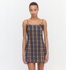 The Rennie Dress - Brown Spencer Plaid