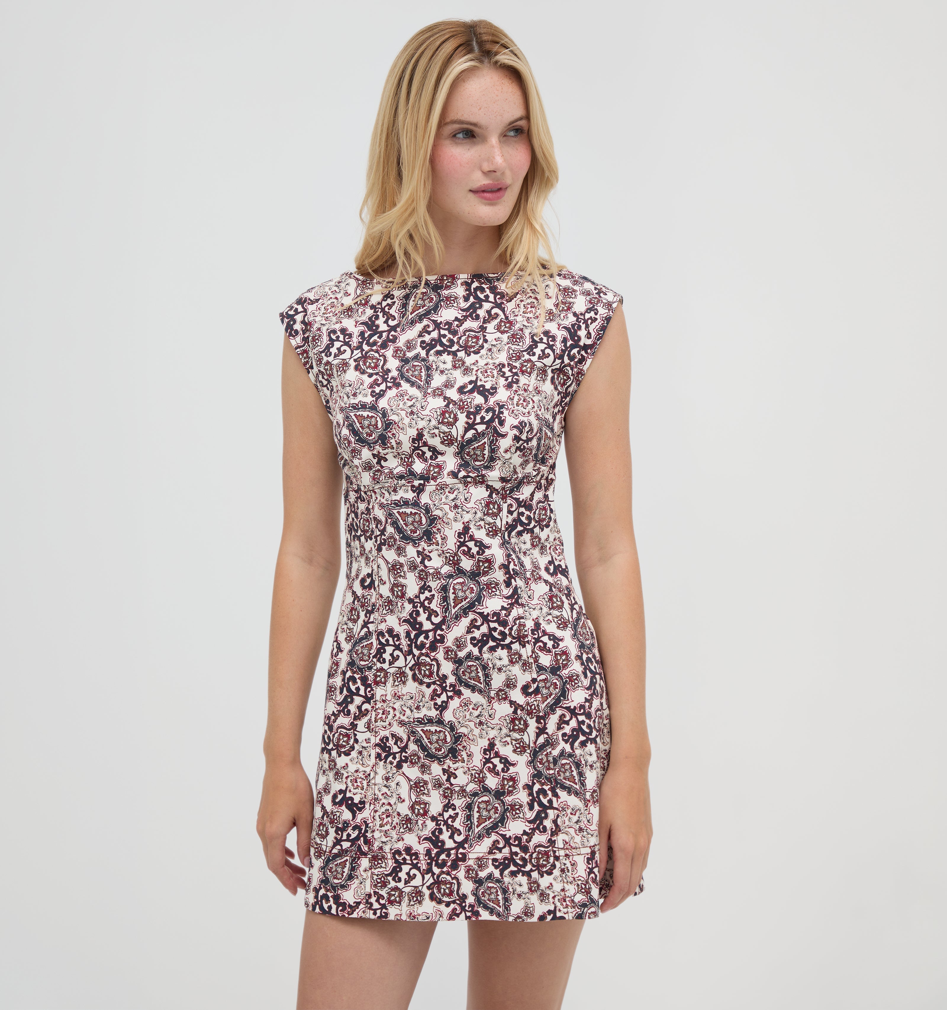 The Rhiannon Dress - Chedworth Paisley Brown