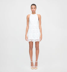 The Sasha Dress - White Floral Lace