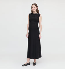 The Maternity Sloane Dress - Black Jersey