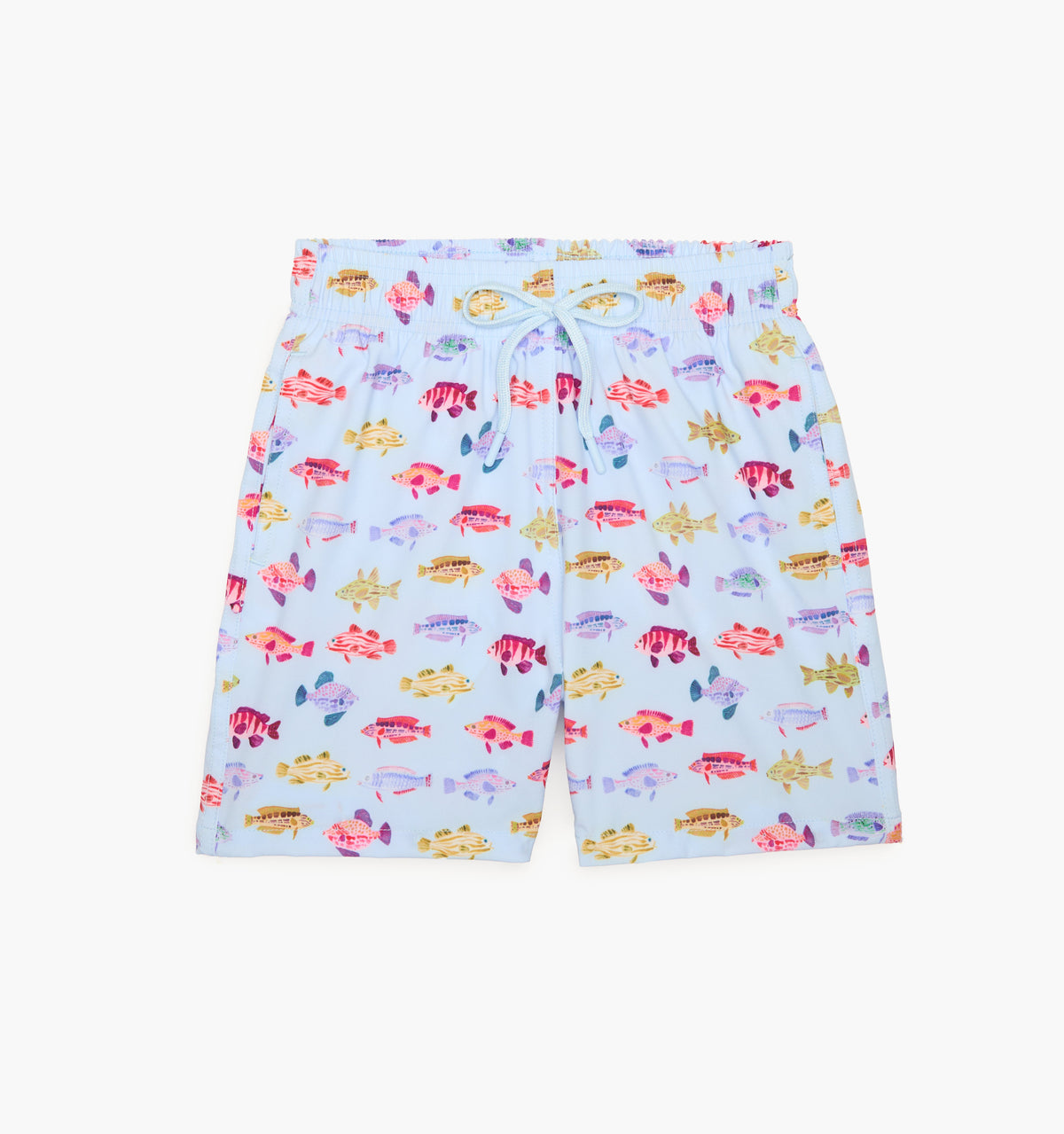 The Men's Julien Swim Trunk - Blue Rainbow Fish
