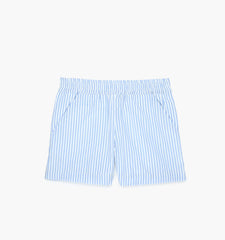 The Baby Leo Shorts - Blue/White Stripe