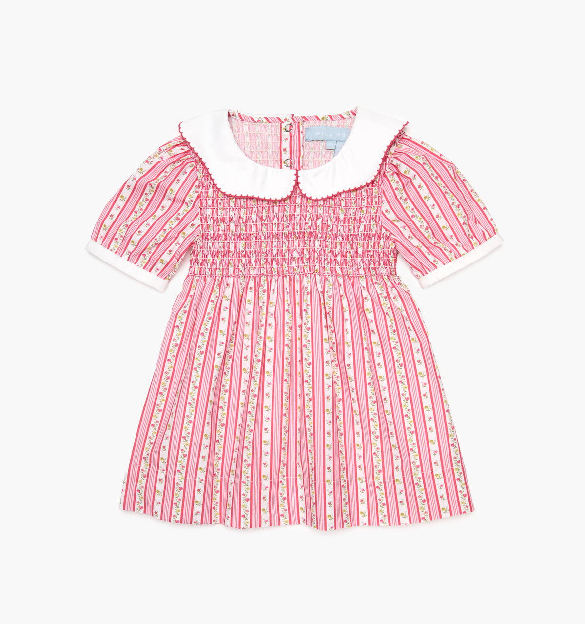 The Baby Mina Nap Dress - Pansy Stripe Pink