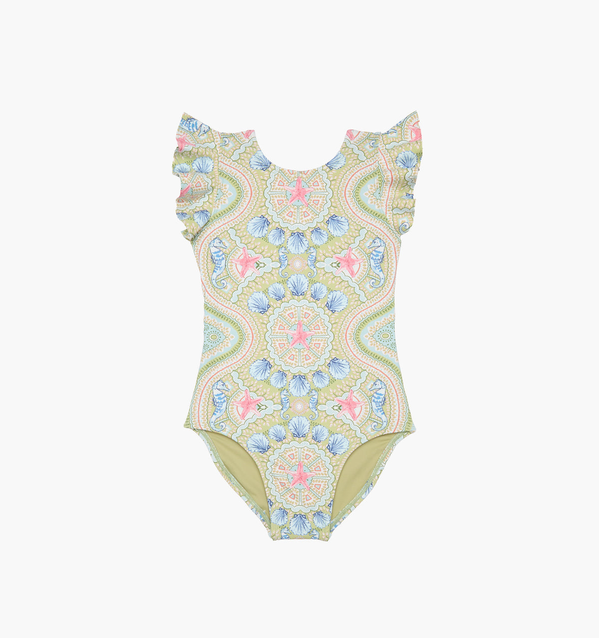 The Baby Rosie Swimsuit - Sea Scroll