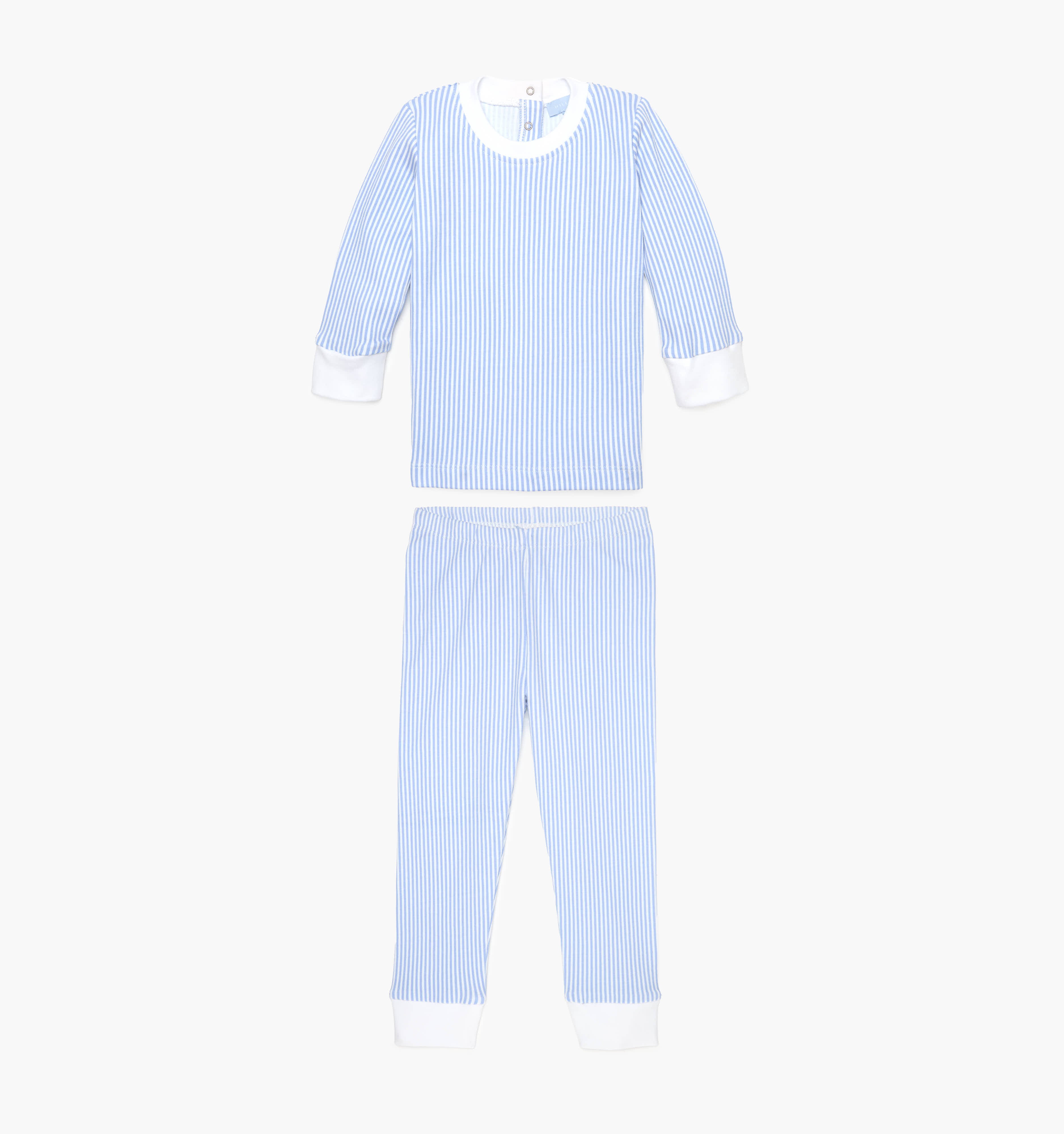 The Baby Sully PJ Set - Blue/White Stripe
