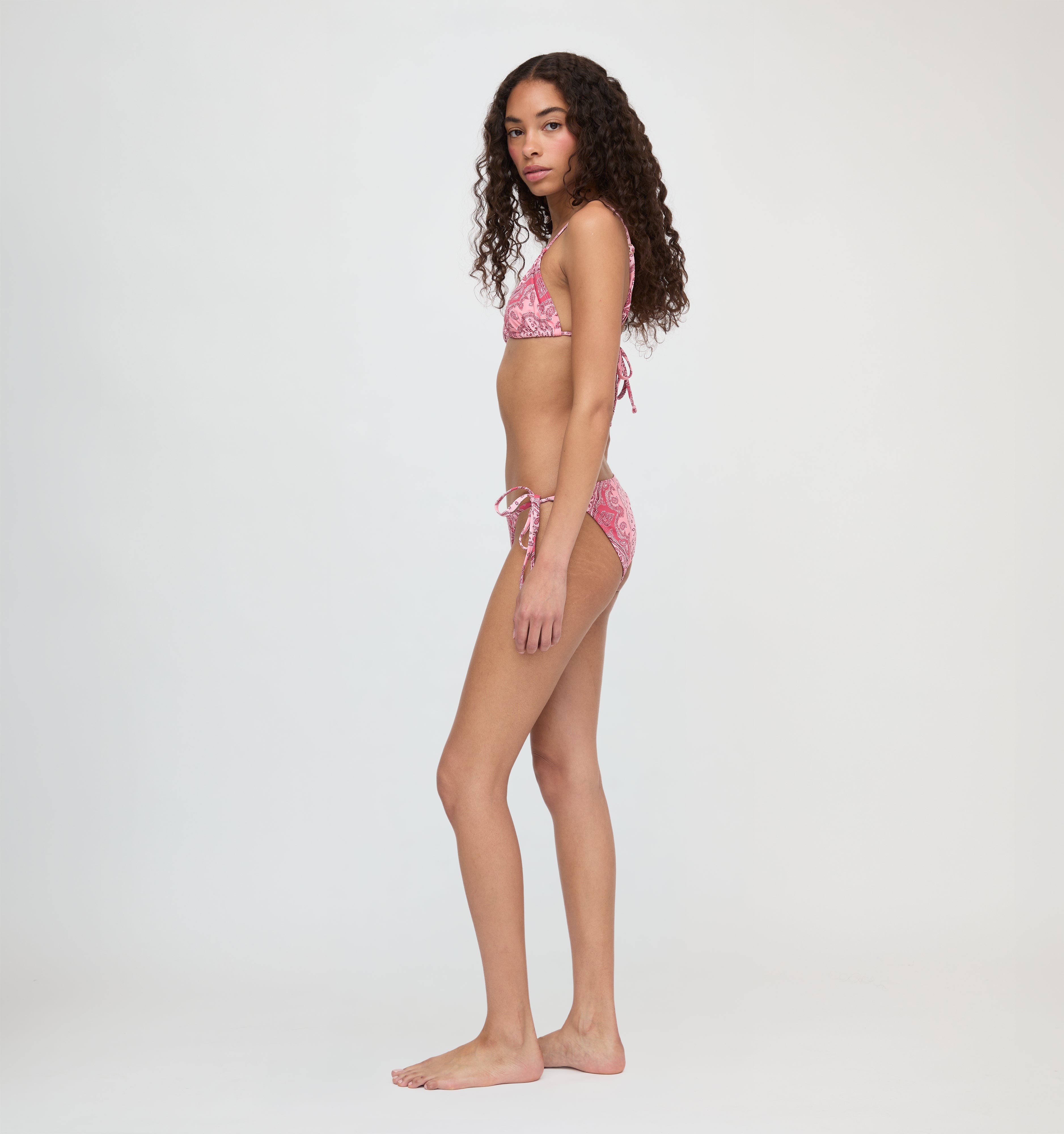 The Alessia Bikini Set - Berry Paisley Scarf