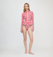 The Alexia Rashguard - Sunset Gingham