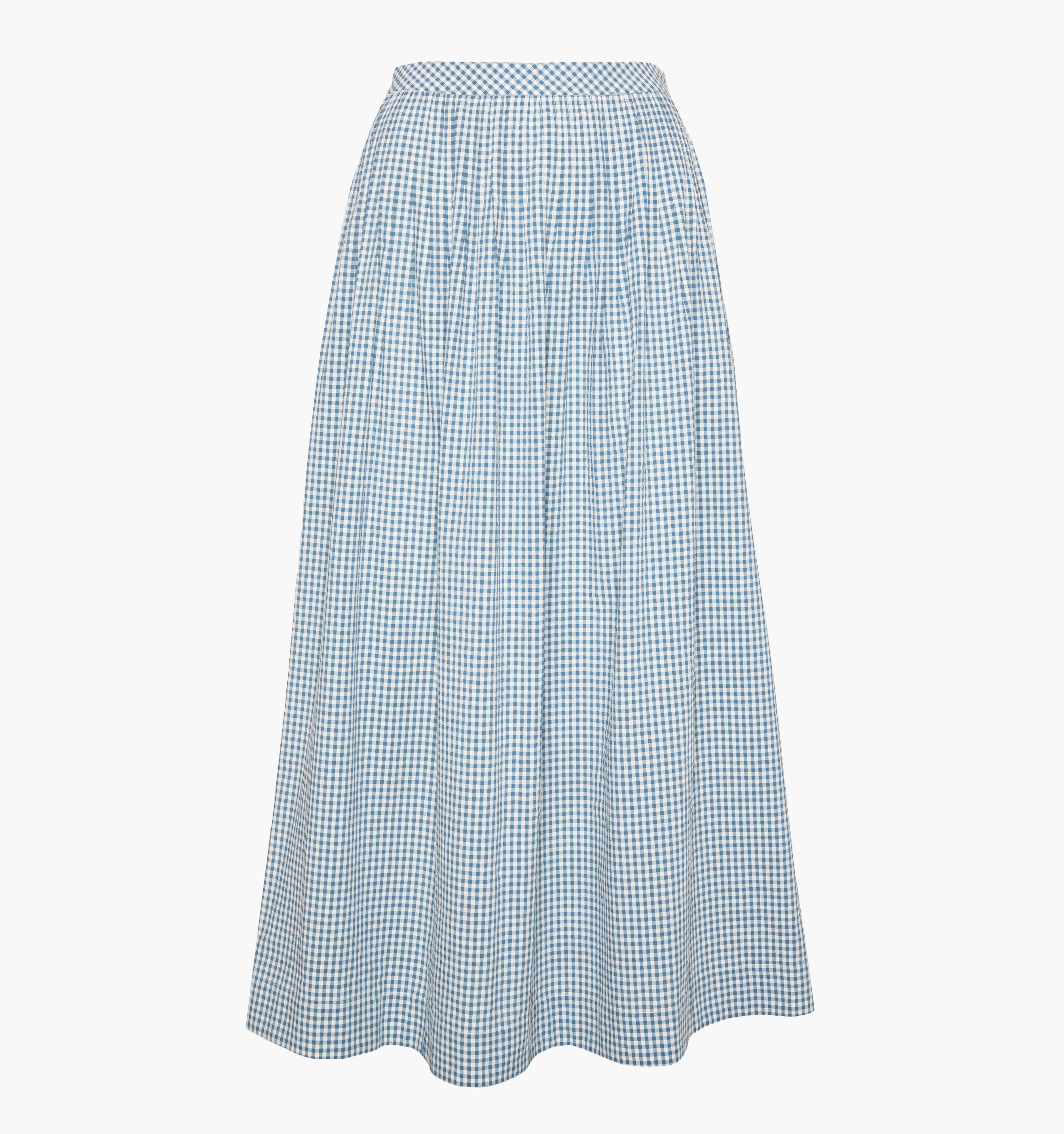The Ame Skirt - Lagoon Gingham