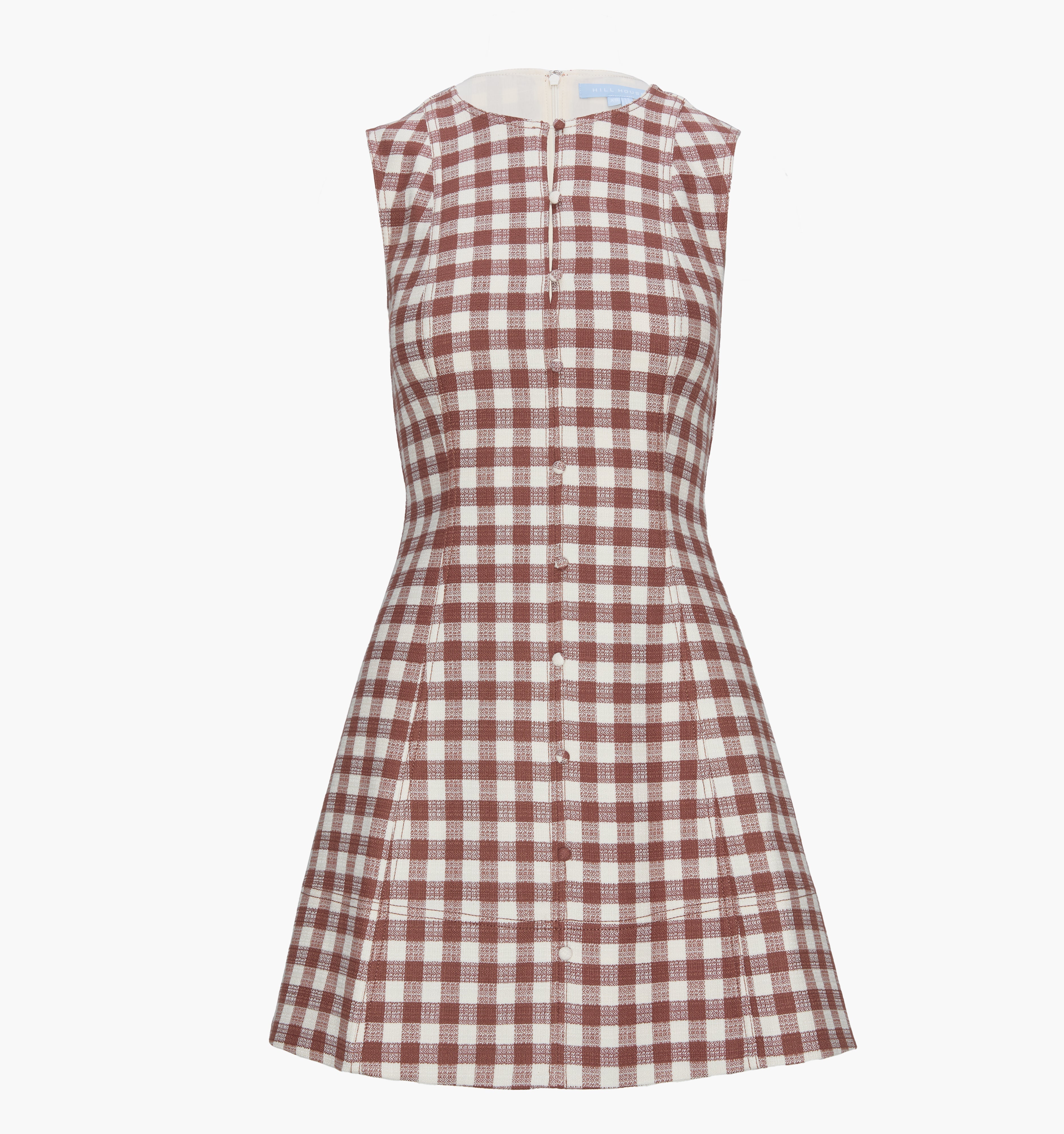 The Angie Dress - Cognac Gingham