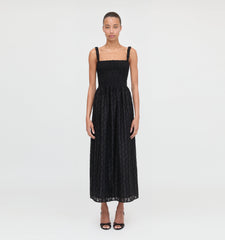 The Anita Nap Dress - Black Fil Coupé