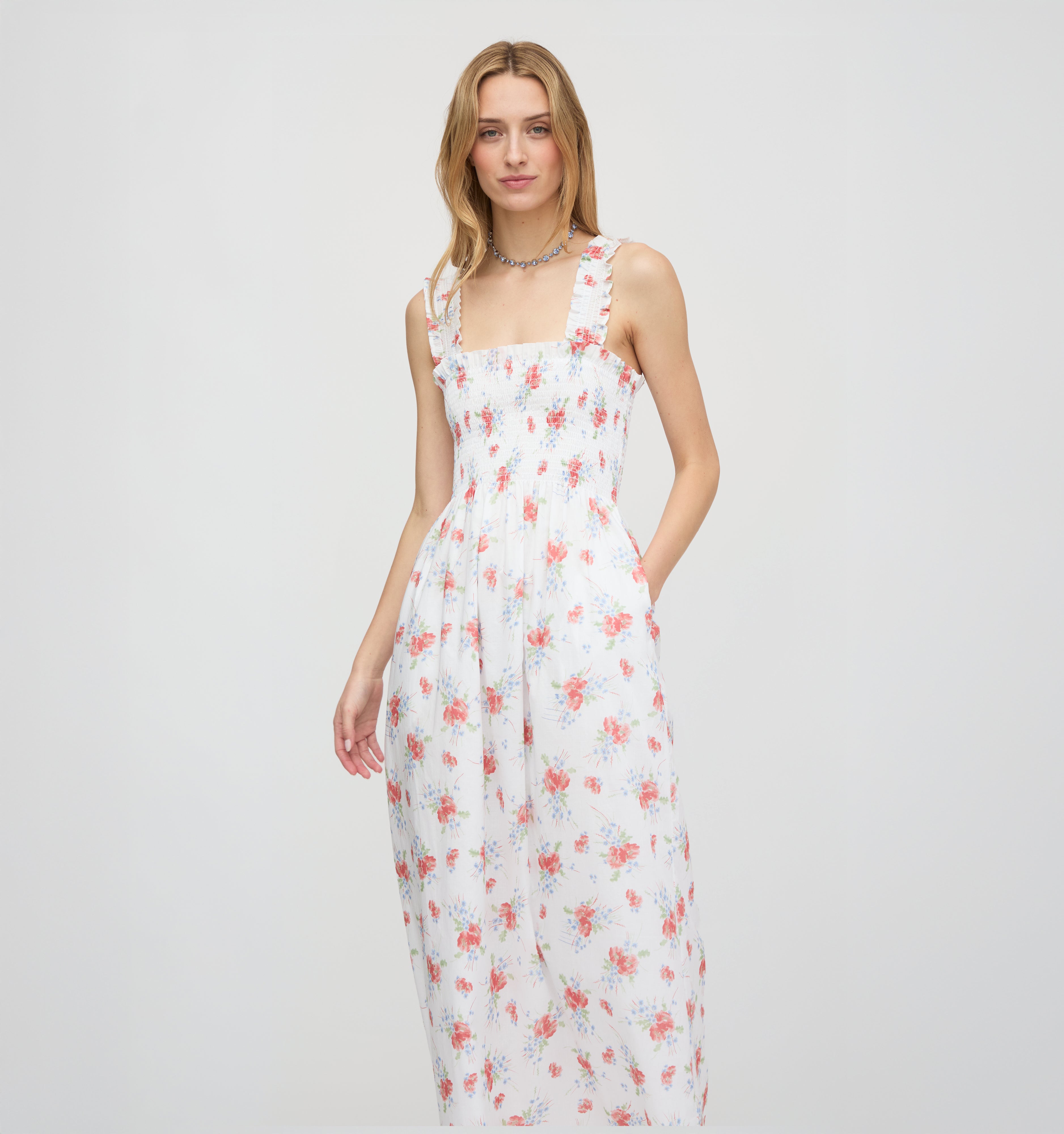 The Ashlyn Nap Dress - Sunburst Blossoms
