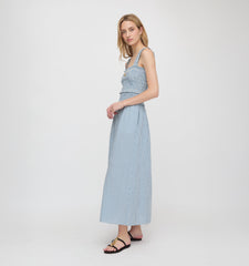 The Azalea Maxi Nap Dress - Lagoon Gingham