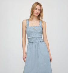 The Azalea Maxi Nap Dress - Lagoon Gingham