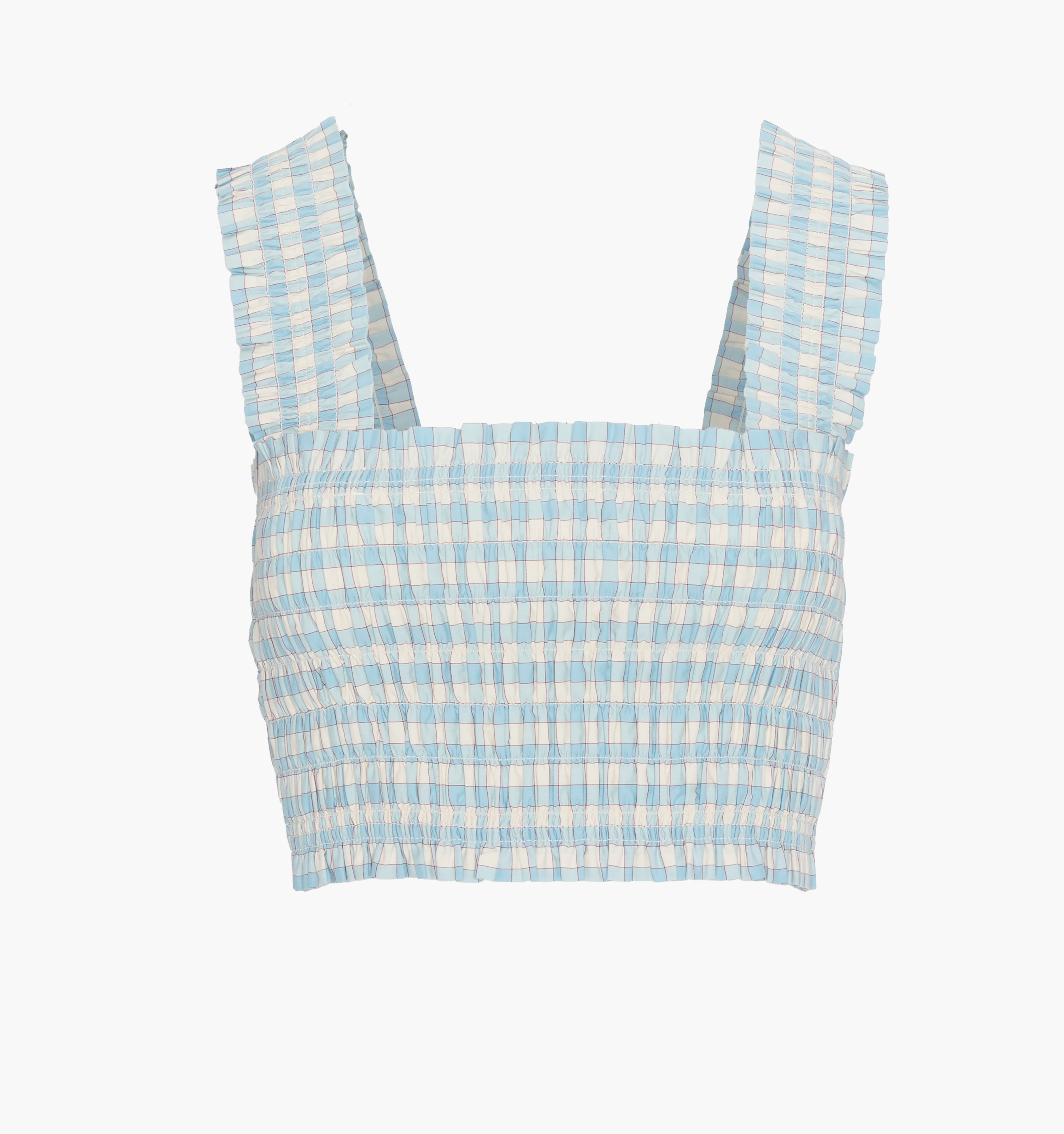 The Azalea Nap Top - Blue/Red Gingham