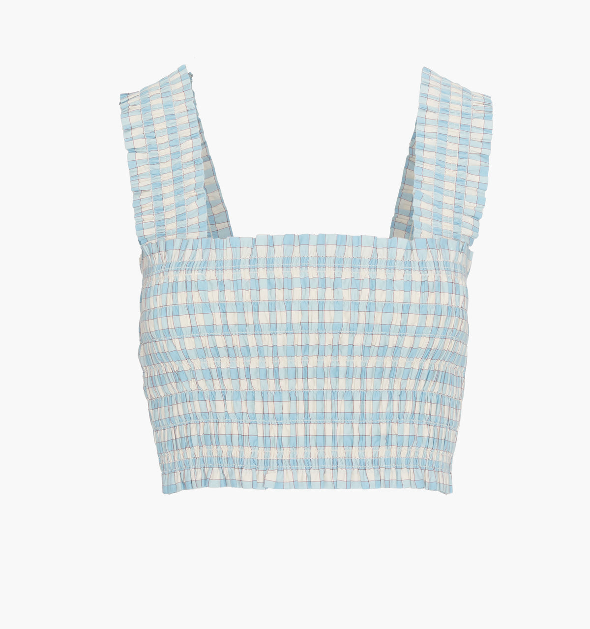 The Azalea Nap Top - Blue/Red Gingham