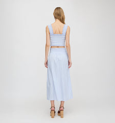 The Azalea Nap Top - Blue/White Stripe