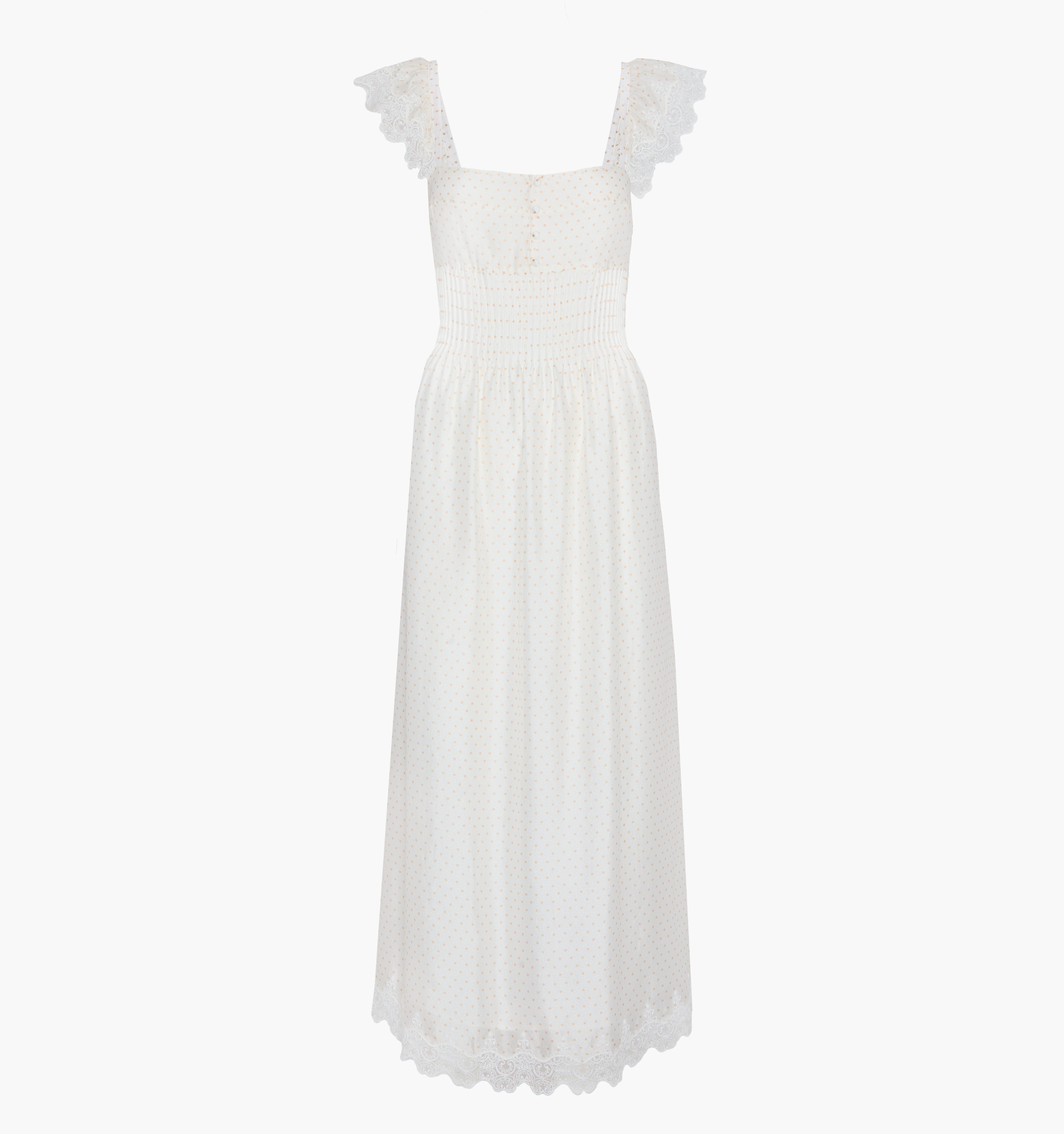 The Beckham Dress - Sand Dot