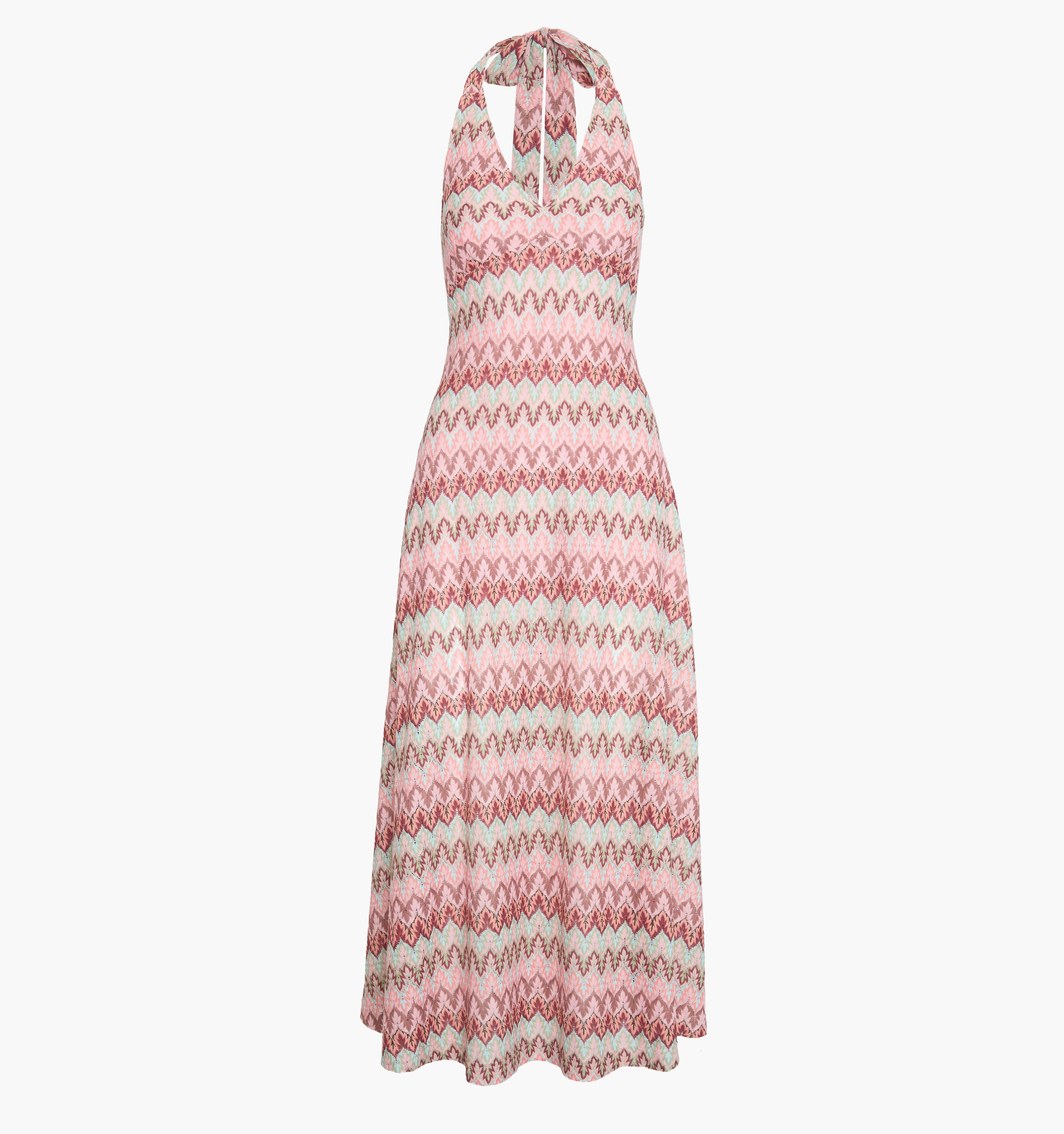 The Bela Dress - Pink Multi Smooth Shimmer Knit