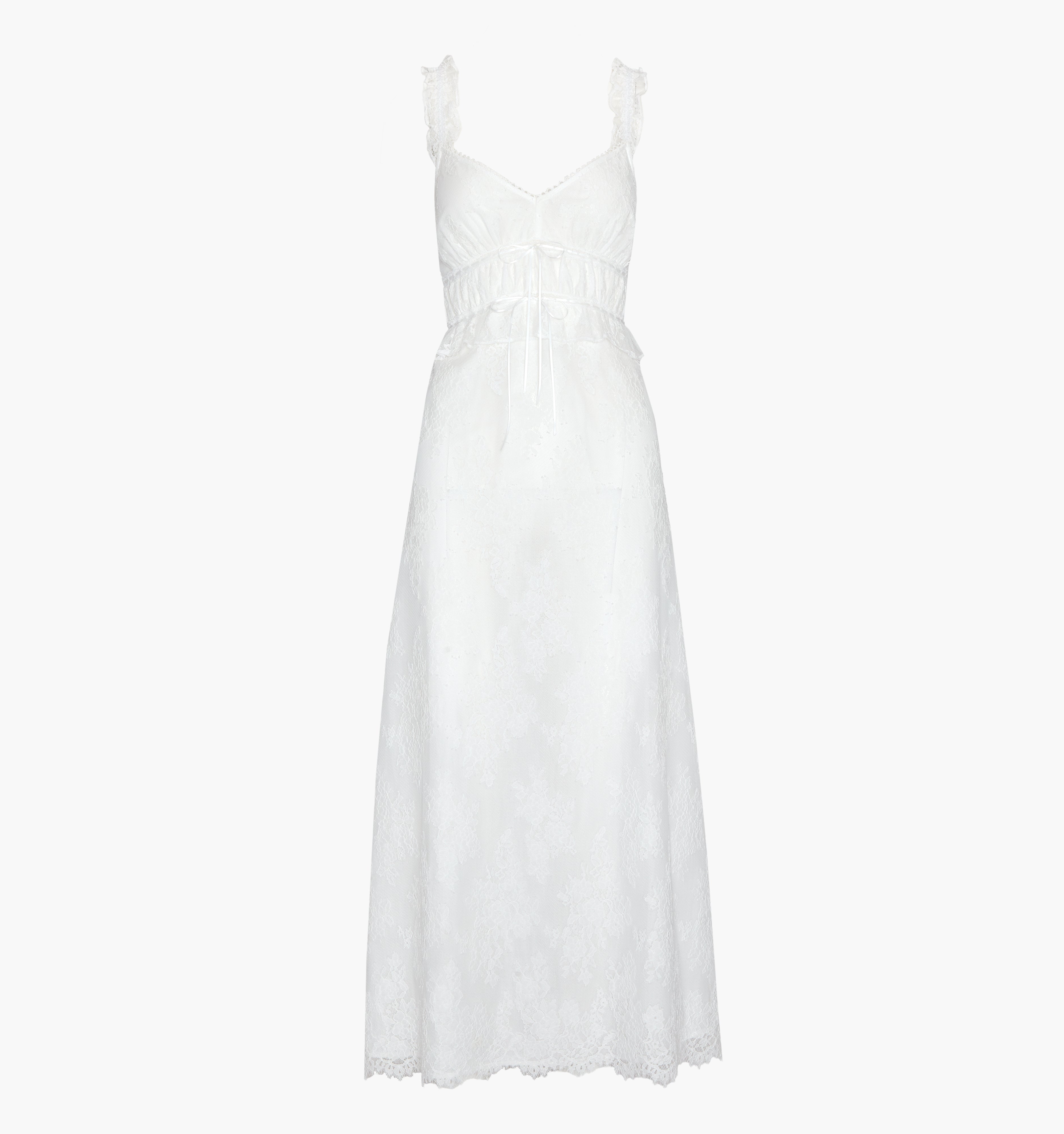 The Bonnie Nightgown - White Magnolia Lace