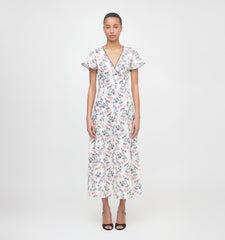 The Brie Dress - Scallop Bow Chintz Pink