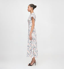 The Brie Dress - Scallop Bow Chintz Pink