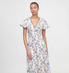 The Brie Dress - Scallop Bow Chintz Pink