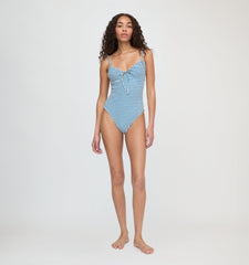 The Cari One Piece - Lagoon Gingham