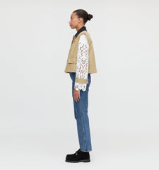 The Clarisse Jacket - Khaki Canvas