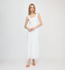 The Coraline Dress - White Stretch Lace
