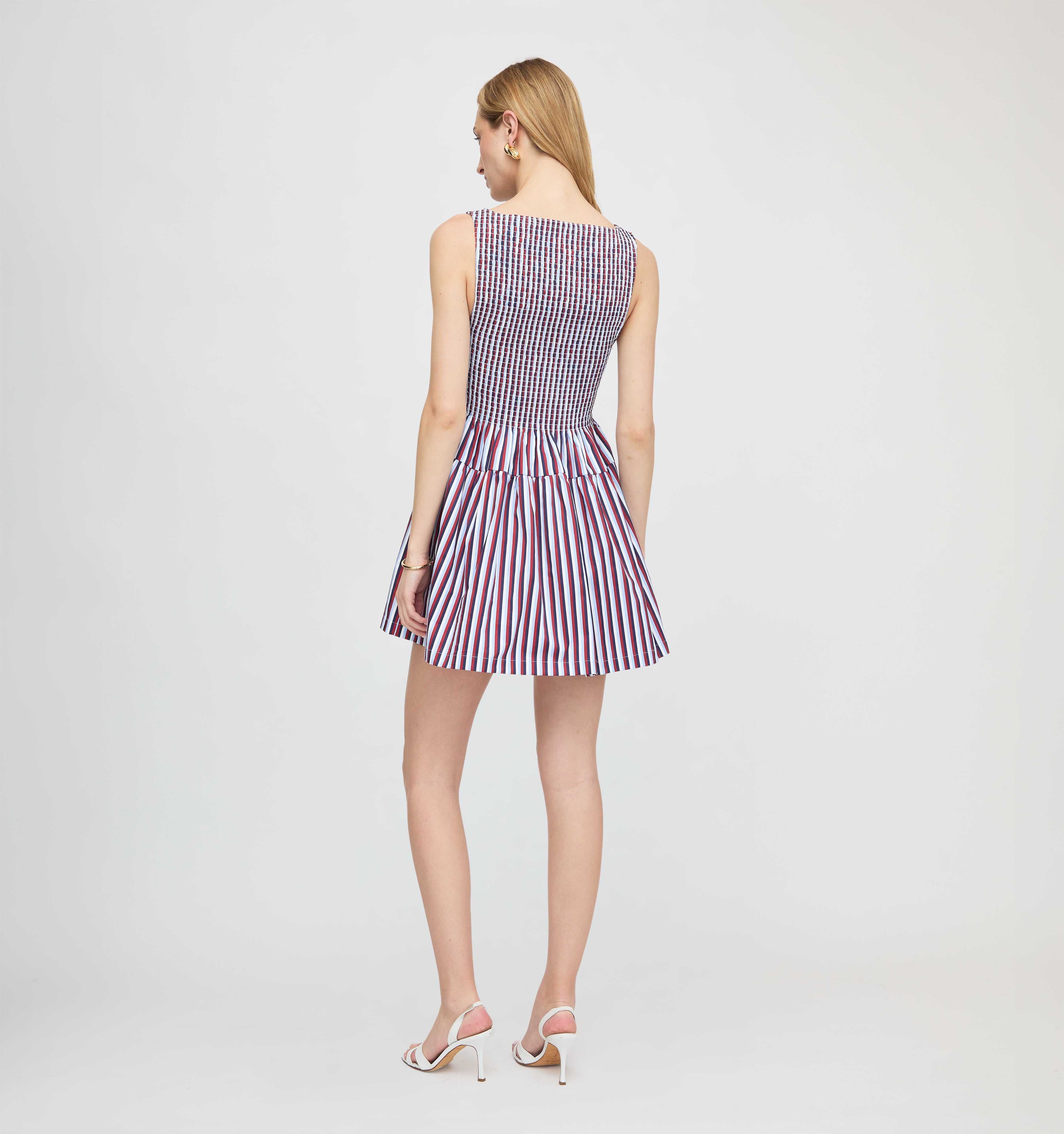 The Cosima Mini Nap Dress - Firecracker Stripe
