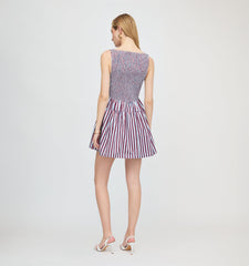 The Cosima Mini Nap Dress - Firecracker Stripe