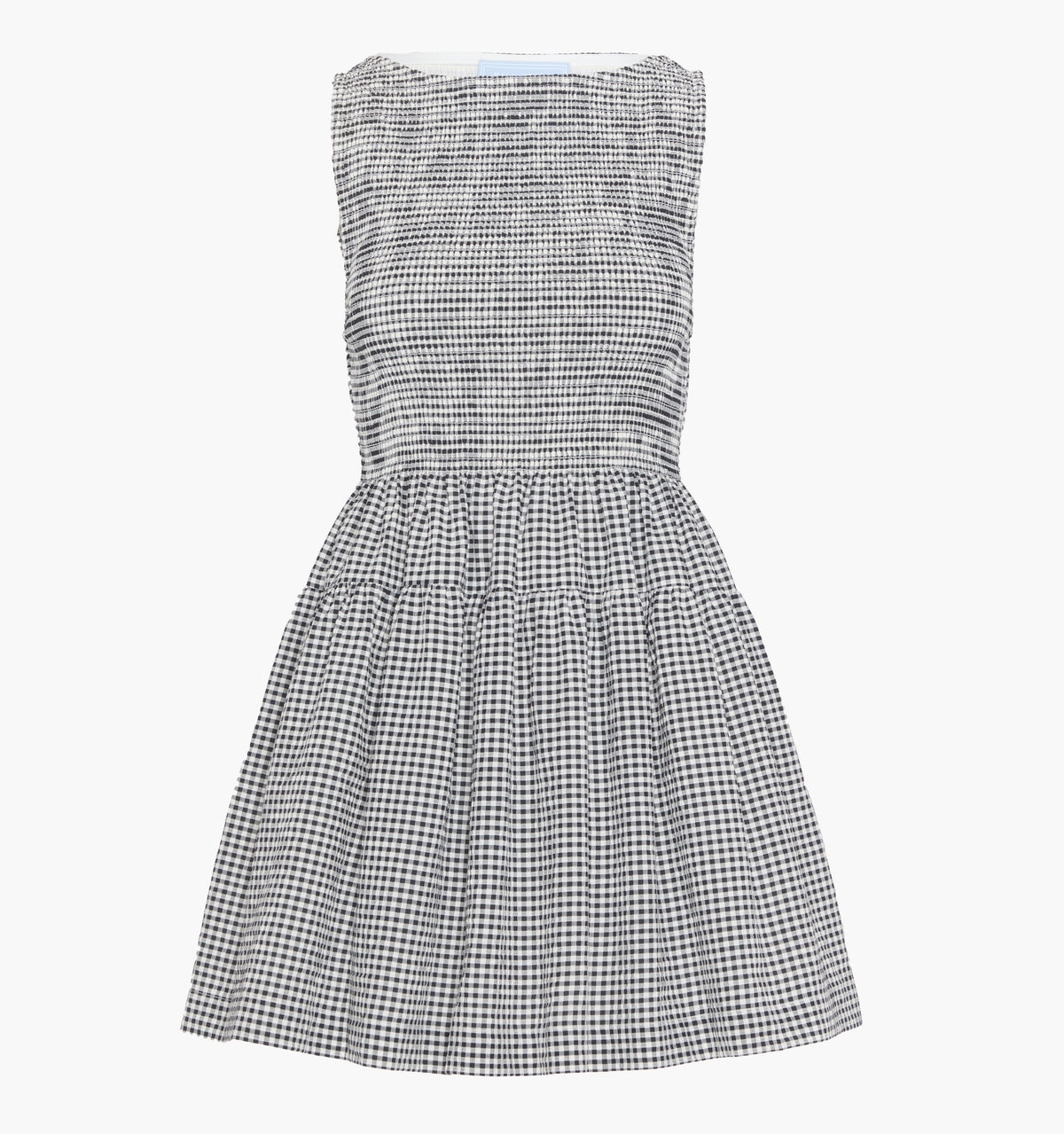 The Cosima Mini Nap Dress - Black/Sand Gingham