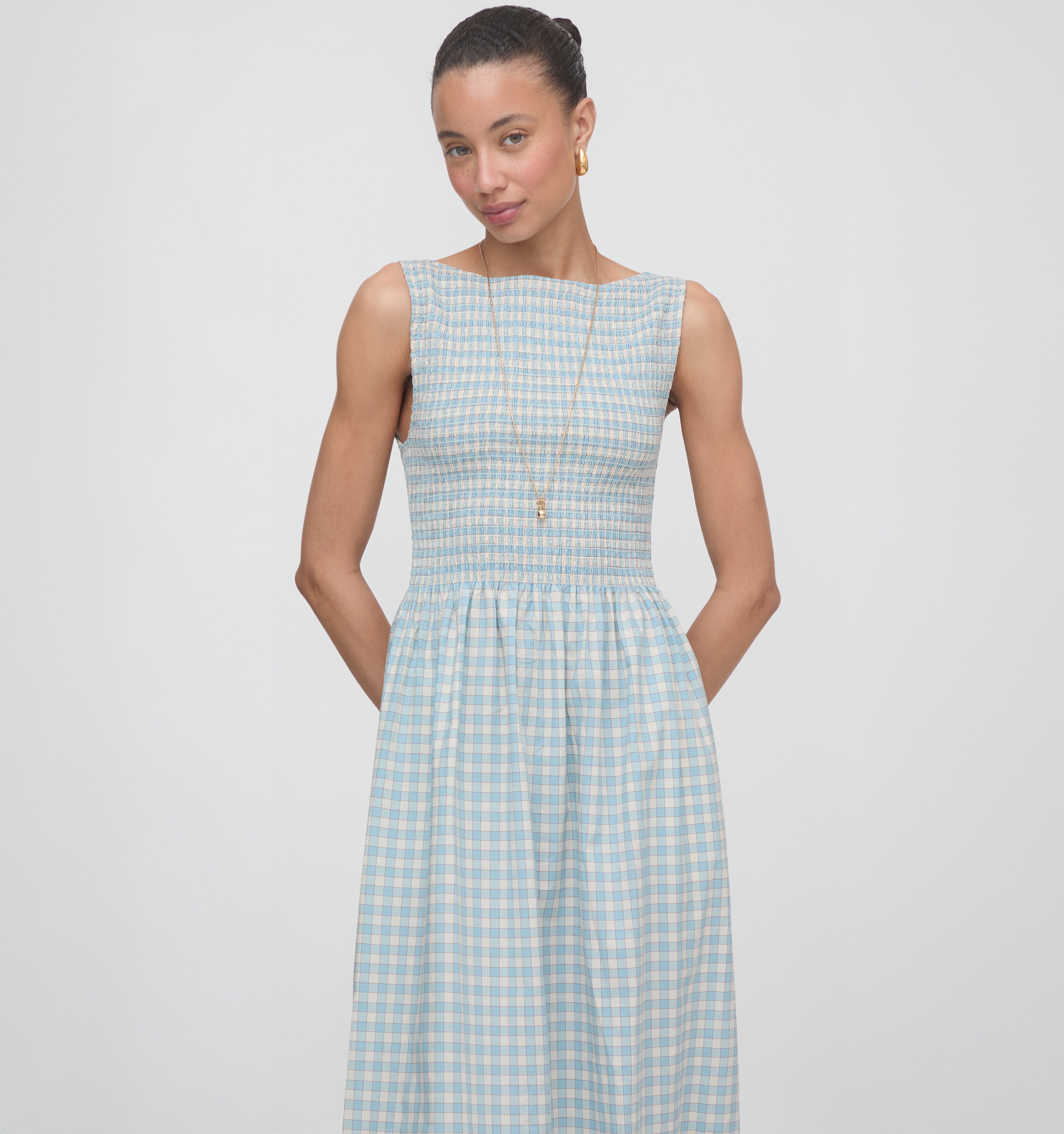 The Cosima Nap Dress - Blue/Red Gingham