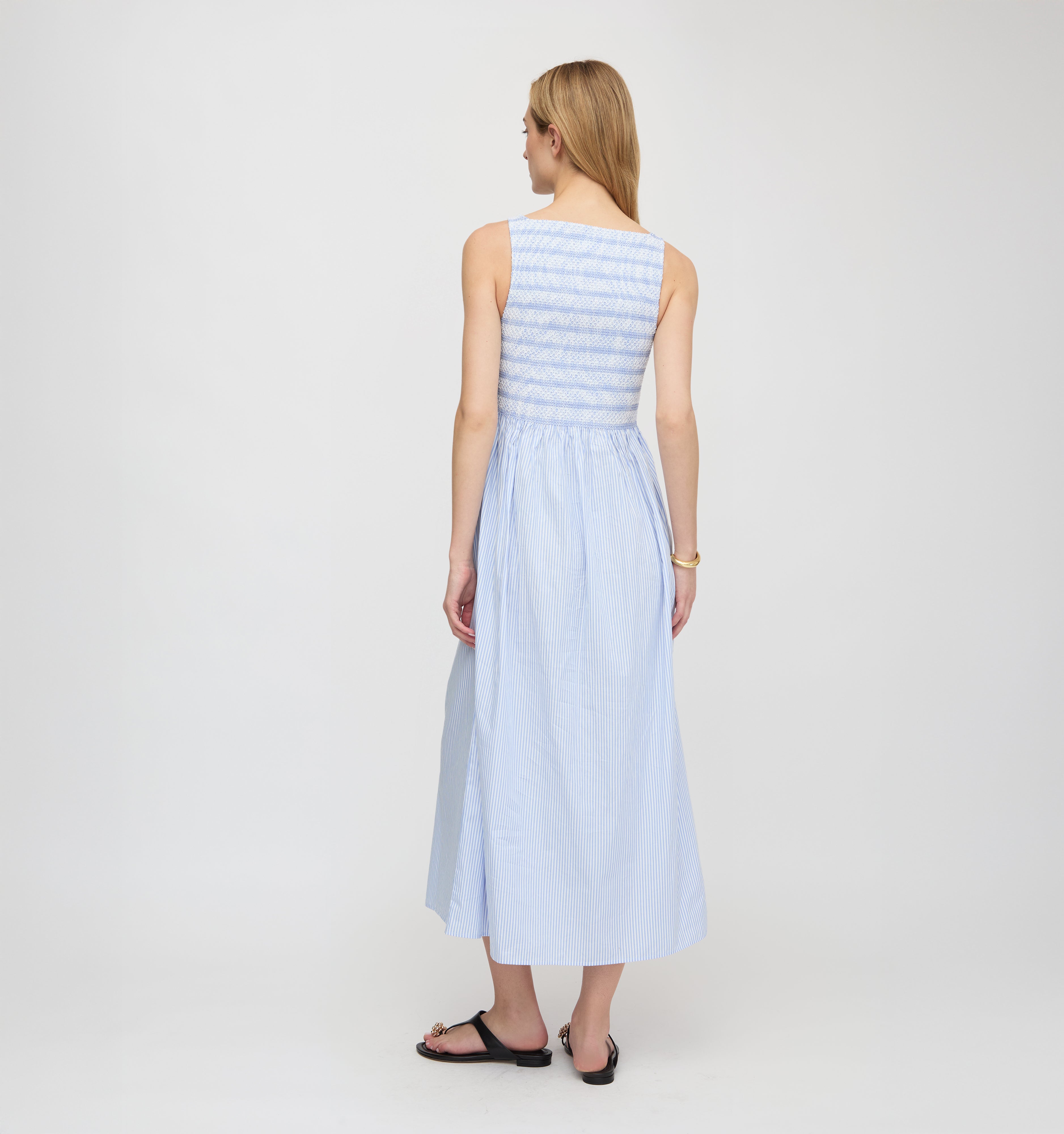 The Cosima Nap Dress - Blue/White Stripe